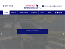 Tablet Screenshot of airporttaxipeterborough.co.uk